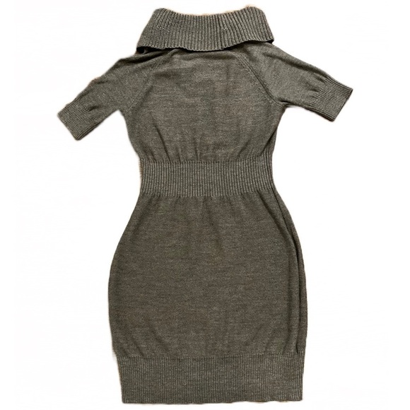 🤎 Ann Taylor LOFT Sweater Dress | Brown | Wool Blend | Cowl Neck | Petite Small - Picture 2 of 7